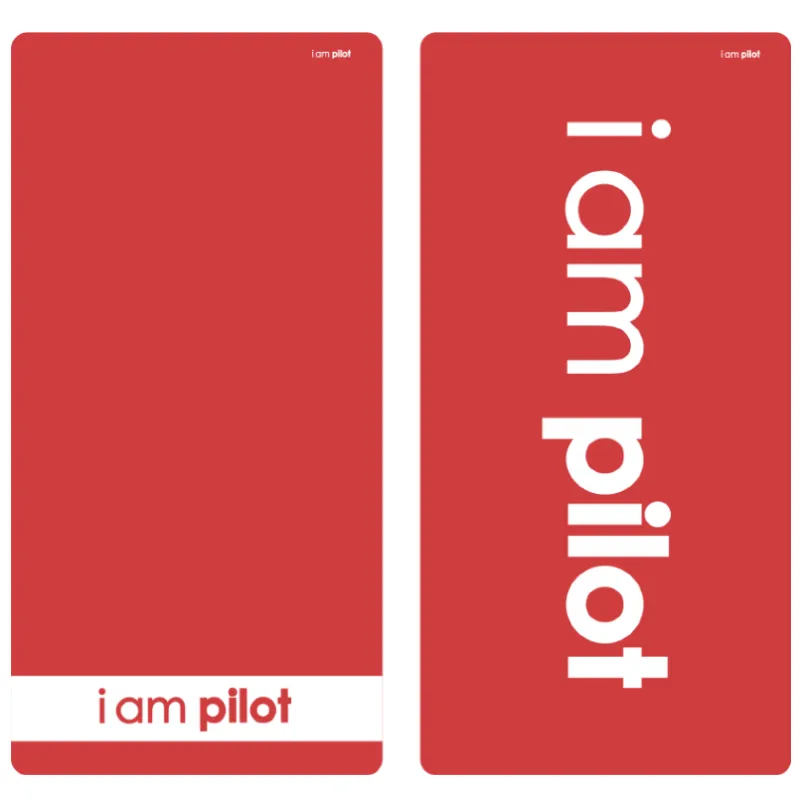 Funkční ručník i am pilot - red