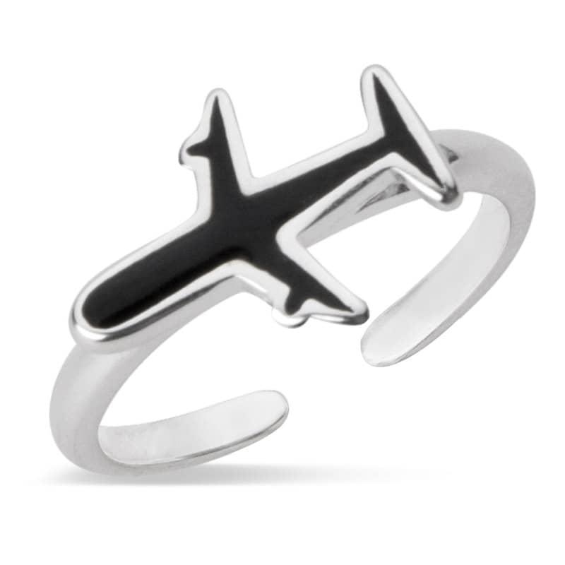 Prsten Letadlo/černé