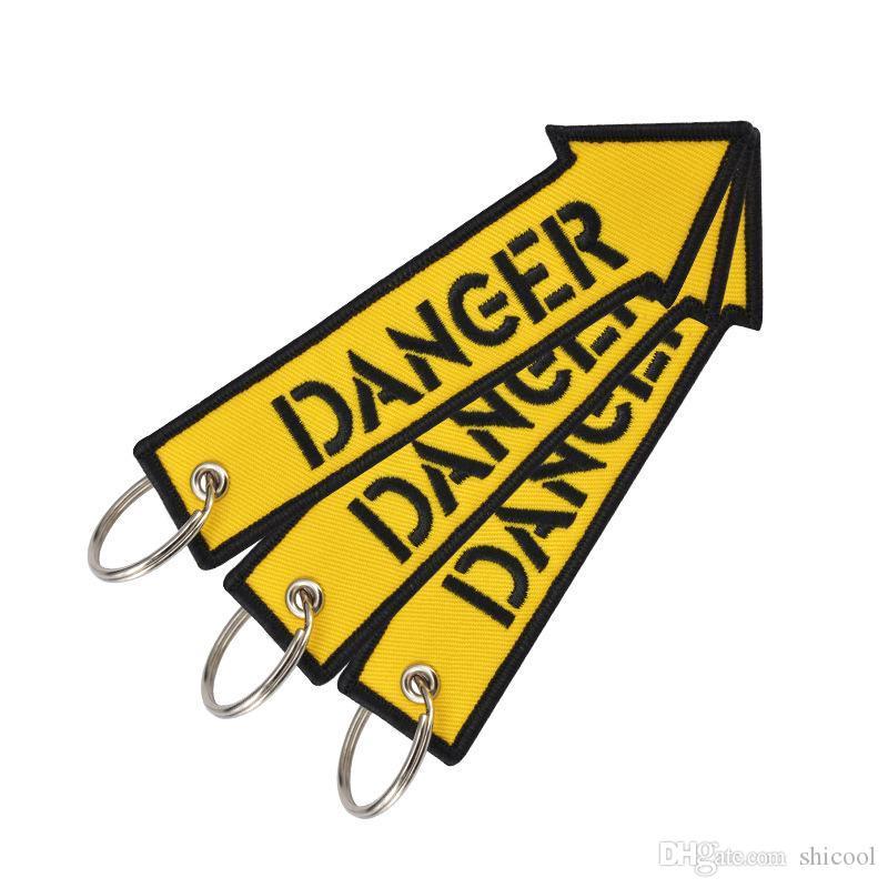 Letecká klíčenka - Danger Yellow Arrow
